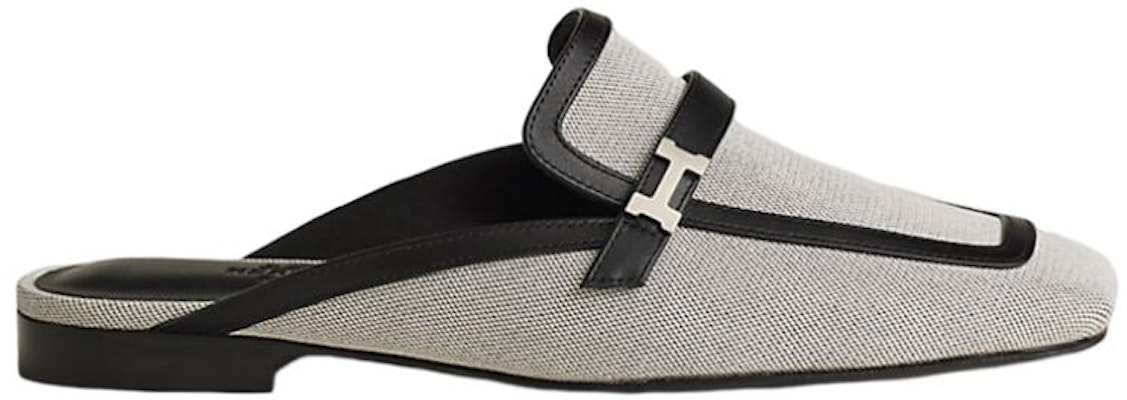 (Women) HERMES Calfskin Flat Mule 'Grey Fashion' H231052Z-PN Order (Women) HERMES Calfskin Flat Mule 'Grey Fashion' H231052Z-PN