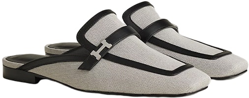 (W) HERMES Mule Plana de Piel 'Gris de Moda' H231052Z-PN Lookbook (W) HERMES Mule Plana de Piel 'Gris de Moda' H231052Z-PN