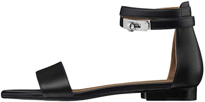 (W) Sandalias Planas de Piel de Ternera HERMÈS 'Negro' H202097Z-02 Buy (W) Sandalias Planas de Piel de Ternera HERMÈS 'Negro' H202097Z-02