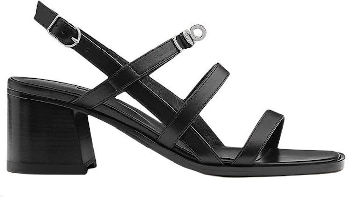 (Women) HERMES Calfskin High Heel Sandal 'Black Fashion' H221078Z-02 Order (Women) HERMES Calfskin High Heel Sandal 'Black Fashion' H221078Z-02
