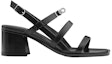 Order (W) HERMES Sandal Tumit Tinggi Kulit Anak Lembu 'Fesyen Hitam' H221078Z-02