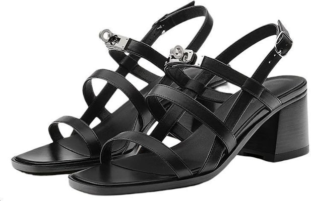 (Women) HERMES Calfskin High Heel Sandal 'Black Fashion' H221078Z-02 Lookbook (Women) HERMES Calfskin High Heel Sandal 'Black Fashion' H221078Z-02