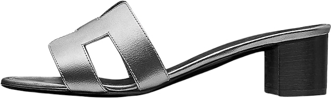 (Women) HERMES Calfskin High Heel Sandal 'Silver' H201144Z-52 (Women) HERMES Calfskin High Heel Sandal 'Silver' H201144Z-52