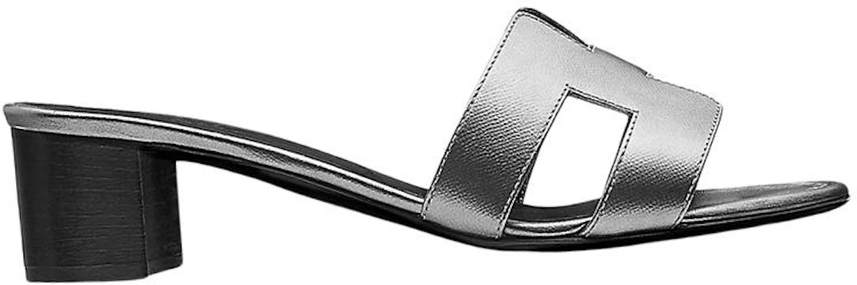 HERMES 愛馬仕 小牛皮高跟涼鞋 女款 銀色 Order HERMES 愛馬仕 小牛皮高跟涼鞋 女款 銀色