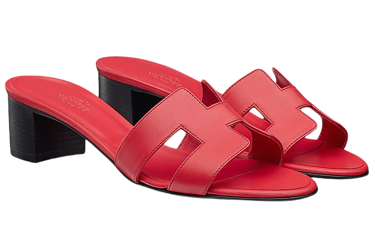 Lookbook (W) Sandalias de Tacón Alto de Piel de Ternera HERMÈS 'Rosa' H141146Z-7E