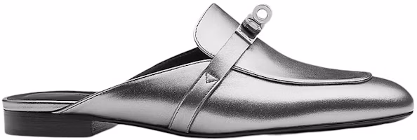 Order (W) HERMES Calfskin Mule 'Silver' Kulit Sapi Perak H221083Z-52