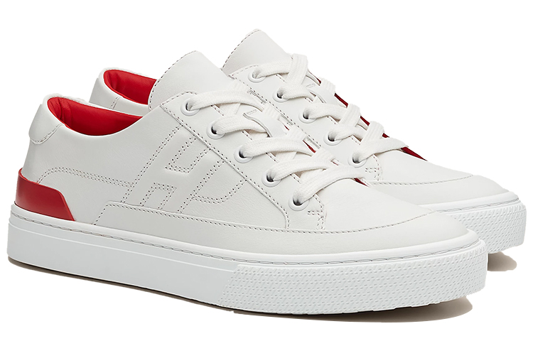 Lookbook (W) HERMES Kasut Sneaker Kulit Putih H212266Z-91