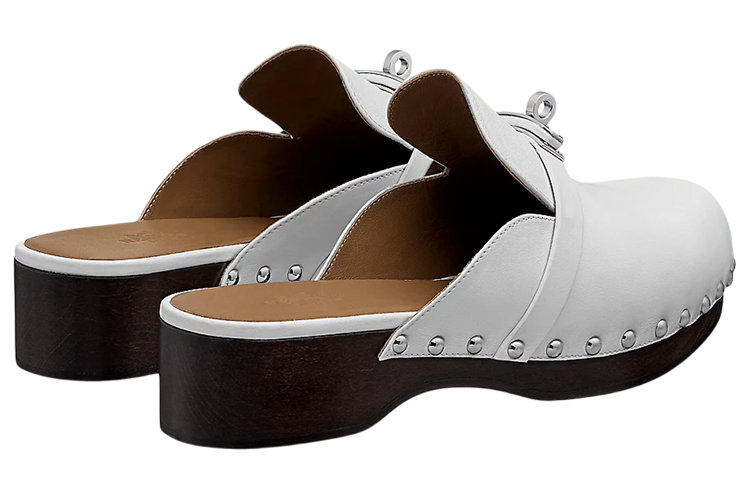 Shop (W) HERMES Kulit Anak Lembu Tapak Kayu 'Putih' H211077Z-90