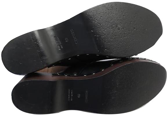 (Women) HERMES Calfskin Wooden Sole Shoes 'Black' H211077Z-02 Purchase (Women) HERMES Calfskin Wooden Sole Shoes 'Black' H211077Z-02