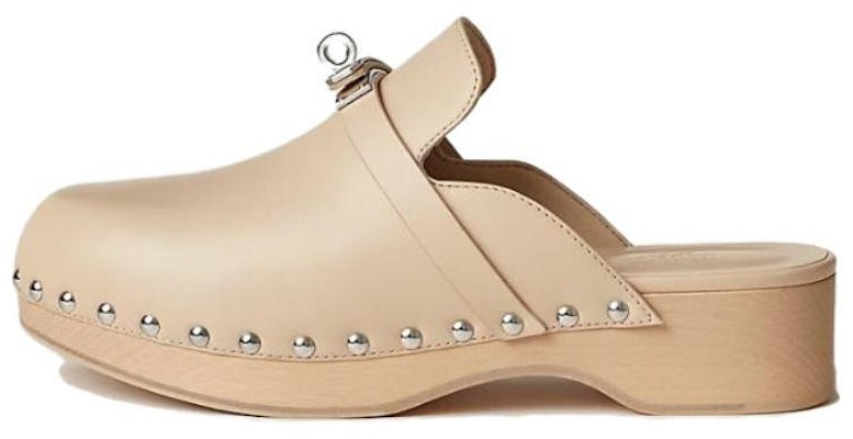 HERMES愛馬仕 Carlotta 牛皮 圓頭套腳 包頭拖鞋 女款 米色 Buy HERMES愛馬仕 Carlotta 牛皮 圓頭套腳 包頭拖鞋 女款 米色