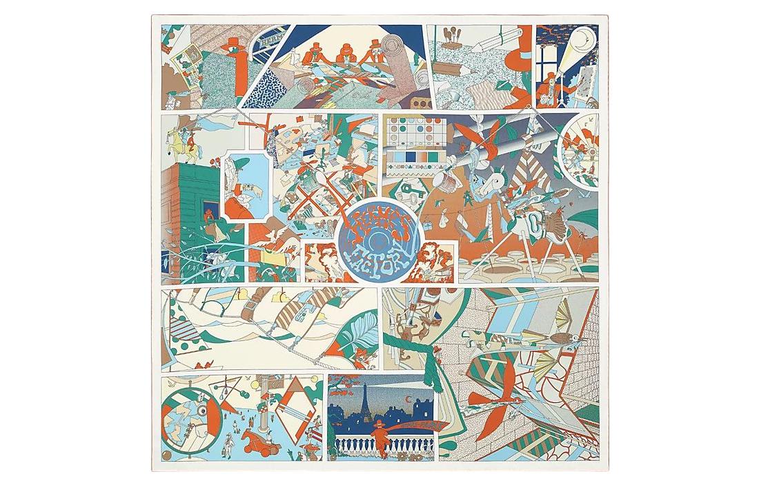 (Women) HERMES Carre Hermes Factory Double-Sided Silk Scarf for Women. H903910S-02 圖 2