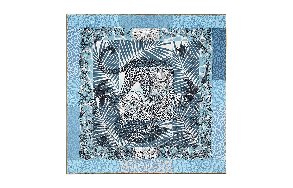 (Women) HERMES Carre Jungle Love 70cm Silk Scarf  Fashion Accessory H983946S-05