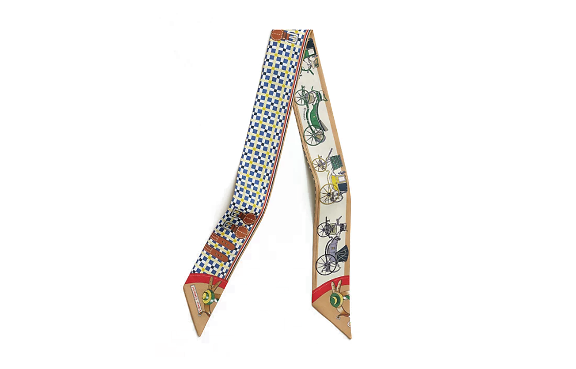 (Women) HERMES Carriage Print Silk Scarf for Women - Multicolor Design H064108S 06 圖 2