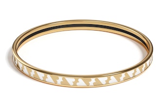 (Women) HERMES Cartes a Jouer Enamel Bracelet Gold/White. H243312FC665 (Women) HERMES Cartes a Jouer Enamel Bracelet Gold/White. H243312FC665