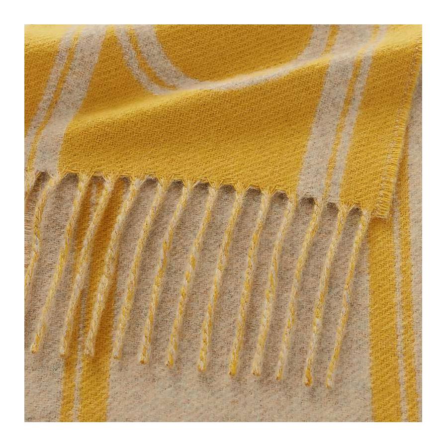 (Women) HERMES Casaque Bande de Repos Cashmere Scarf Women’s Yellow Solid Design. H259144S 04 圖 4