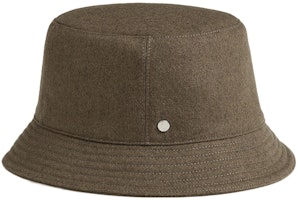 (Women) HERMES Casual Fashion Versatile Fisherman Hat Olive Green for Women. H222020N-1R56 (Women) HERMES Casual Fashion Versatile Fisherman Hat Olive Green for Women. H222020N-1R56