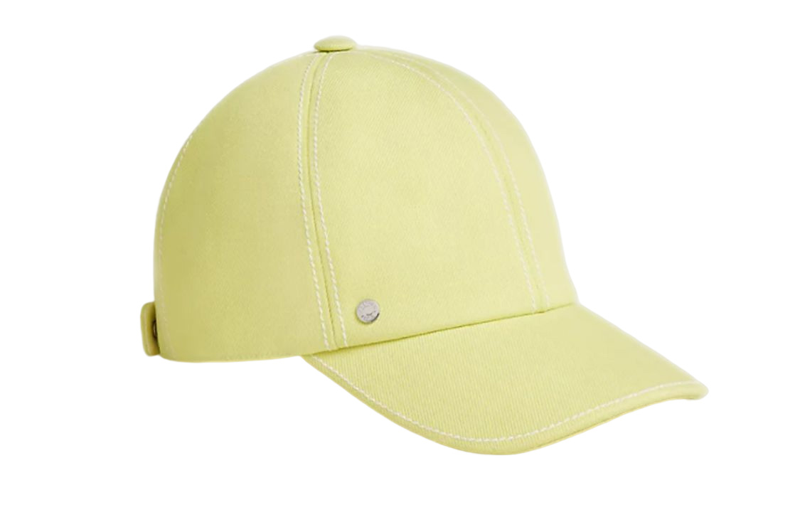 (Women) HERMES Casual Simple Fashion Yellow Cap for Women. H222015N N2 56