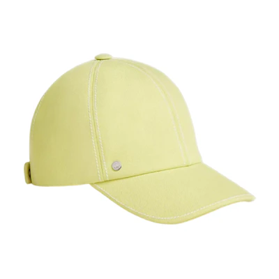 (Women) HERMES Casual Simple Fashion Yellow Cap for Women. H222015N N2 56