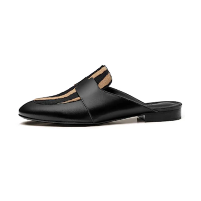 (W) HERMES Catena 'Black Fashion Mule'