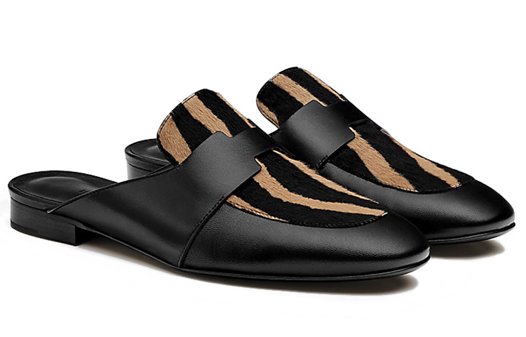 Order HERMES 愛馬仕 Catena 輕便舒適 時尚穆勒平底鞋 女款 黑色