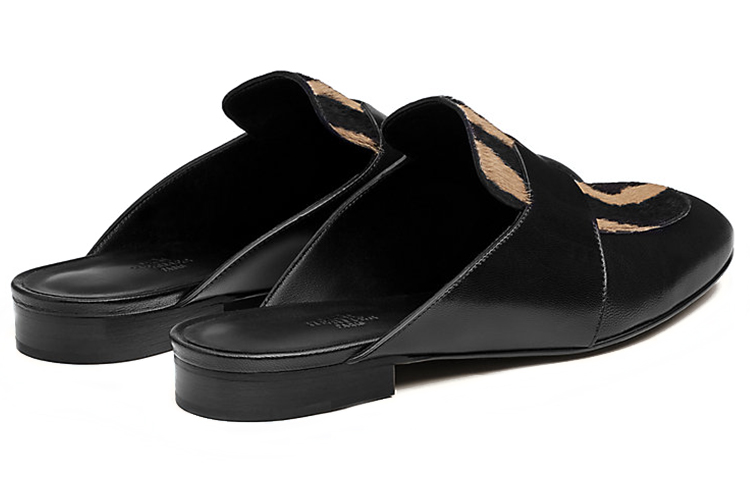 Lookbook HERMES 愛馬仕 Catena 輕便舒適 時尚穆勒平底鞋 女款 黑色