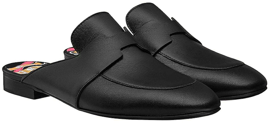 (W) エルメス カテナ ミュール フラット ブラック H211067Z-02 Lookbook (W) エルメス カテナ ミュール フラット ブラック H211067Z-02