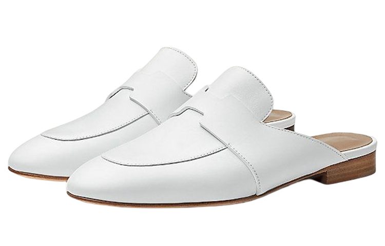 Buy (W) HERMES Catena '白色时尚凉鞋' H212226Z-90