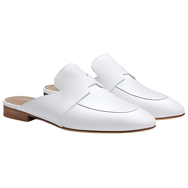 Order (W) HERMES Catena '白色时尚凉鞋' H212226Z-90