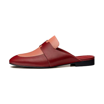 (W) HERMES Catena Mule 'Sangria Red'