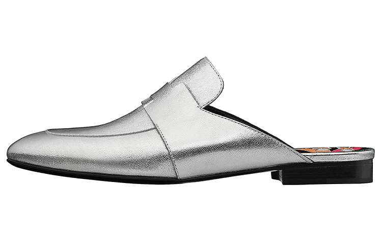(Women) HERMES Catena Mule 'Silver Grey' H211069Z-52
