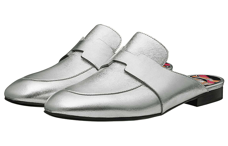 Lookbook (Women) HERMES Catena Mule 'Silver Grey' H211069Z-52