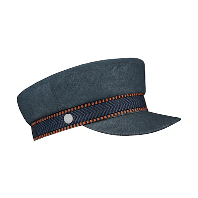 (Women) HERMES Cavale Cap Navy Blue H211015N-0157