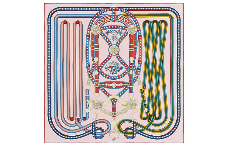 (Women) HERMES Celebration Silk Scarf for Women - Multicolor H003778S-08