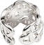 Shop (Women) HERMES Chain Link Flower Ring 925 Silver H109506B-000