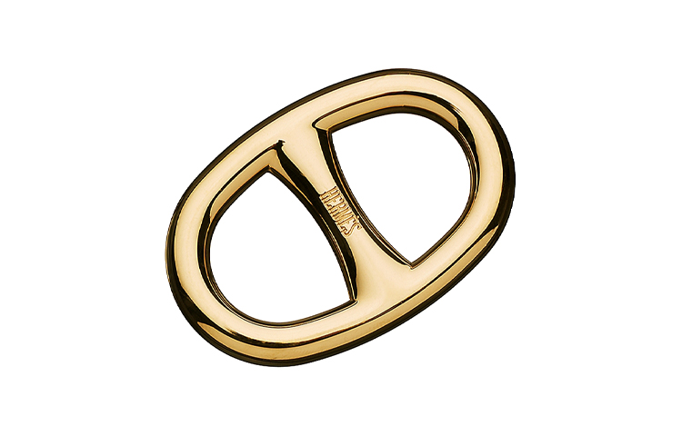 (Women) HERMES Chaine d'Ancre Brass Scarf Ring Accessory for Women H601372S-00