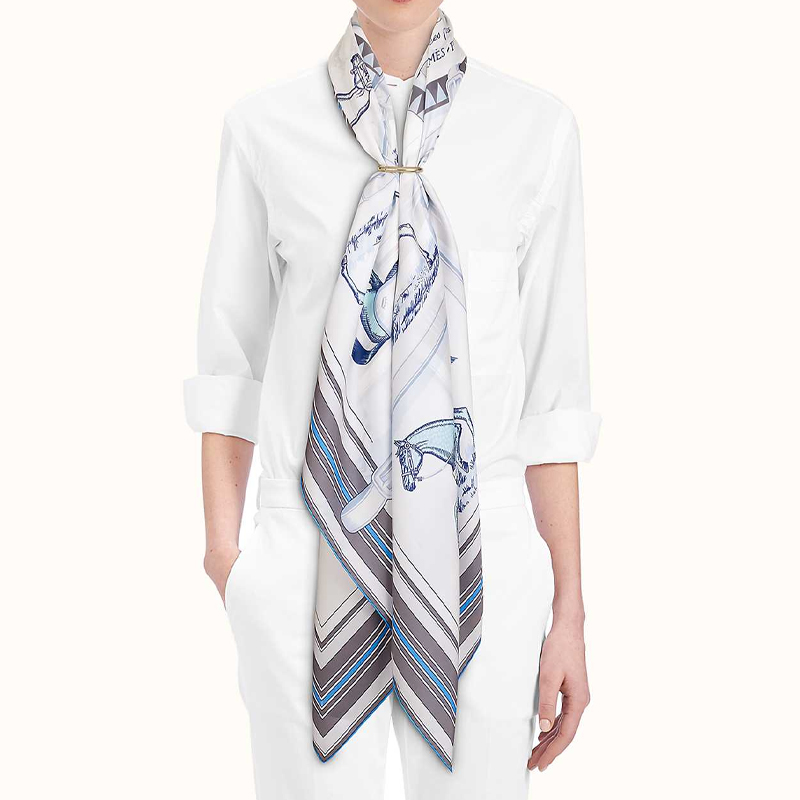 (Women) HERMES Chaine d'Ancre Brass Scarf Ring Accessory for Women H601372S-00 圖 3