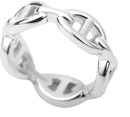 (Women) HERMES Chaine d'Ancre Enchainee Silver Ring 925 Silver H109507B Buy (Women) HERMES Chaine d'Ancre Enchainee Silver Ring 925 Silver H109507B