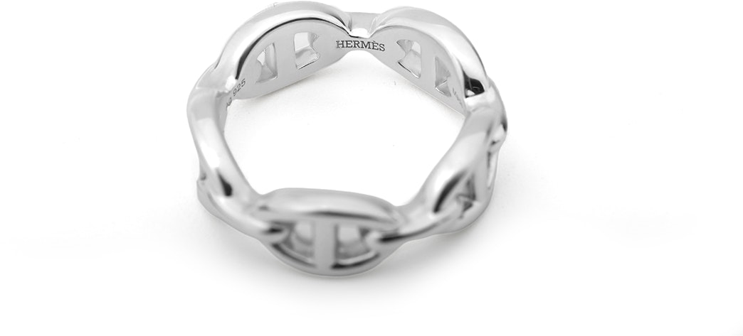women-hermes-chaine-d-ancre-enchainee-silver-ring-with-gift-bag-h109507-b