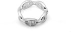 Lookbook (Women) HERMES Chaine d'Ancre Enchainee Silver Ring 925 Silver H109507B