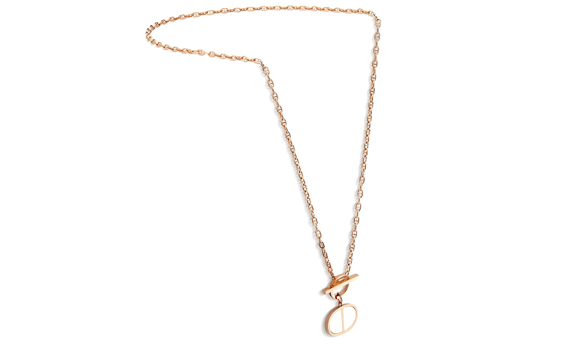 (Women) HERMES Chaine d'Ancre Verso Pendant Rose Gold Necklace for Women. H121341B 00SH 圖 3