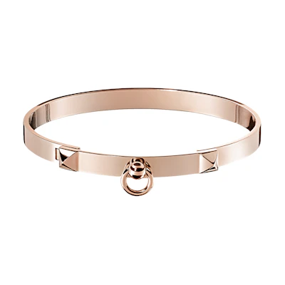 (Women) HERMES Chien Collier de Chien Rose Gold Bracelet for Women. H108113Bv00LG