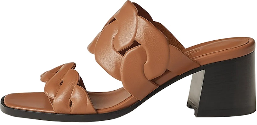 (Women) HERMES Chunky Heel Open Toe Sandals 'Brown Fashion' H231131Z-A3 Buy (Women) HERMES Chunky Heel Open Toe Sandals 'Brown Fashion' H231131Z-A3