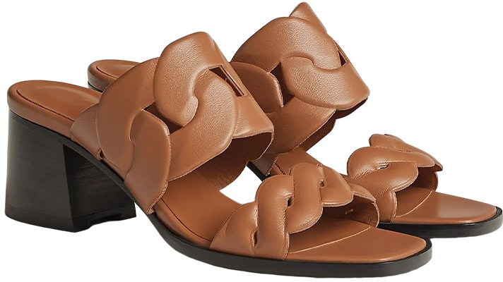 (Women) HERMES Chunky Heel Open Toe Sandals 'Brown Fashion' H231131Z-A3 Lookbook (Women) HERMES Chunky Heel Open Toe Sandals 'Brown Fashion' H231131Z-A3