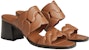 (Women) HERMES Chunky Heel Open Toe Sandals 'Brown Fashion' H231131Z-A3