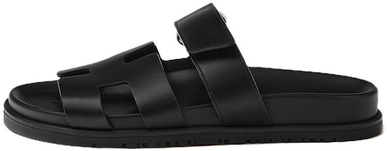 (W) HERMES Chypre 'Mula sin cordones de piel negra' H222100Z-02 Buy (W) HERMES Chypre 'Mula sin cordones de piel negra' H222100Z-02