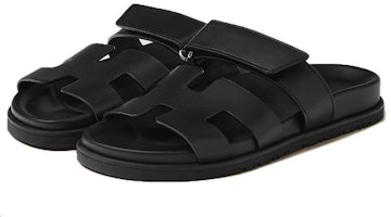 HERMES愛馬仕 Chypre 小牛皮 功能風套穿流行涼拖 女款 黑色 Lookbook HERMES愛馬仕 Chypre 小牛皮 功能風套穿流行涼拖 女款 黑色