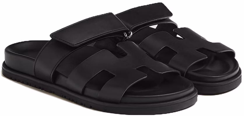 (Women) HERMES Chypre 'Black Calfskin Slip-On Mule' H222100Z-02 Shop (Women) HERMES Chypre 'Black Calfskin Slip-On Mule' H222100Z-02