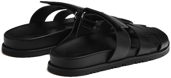 (W) HERMES Chypre 'Mula sin cordones de piel negra' H222100Z-02 Purchase (W) HERMES Chypre 'Mula sin cordones de piel negra' H222100Z-02