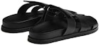 Purchase (W) HERMES Chypre 'Kasut Selipar Hitam Kulit Anak Lembu Slip-On' H222100Z-02