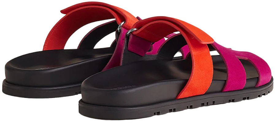(Women) HERMES Chypre 'Black Orange Pink' H222297Z-OJ Lookbook (Women) HERMES Chypre 'Black Orange Pink' H222297Z-OJ